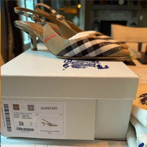 NEW Burberry 55mm Birdie Slingback Pump